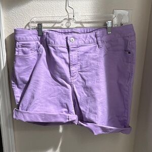 St. John's Bay Lavender Shorts 18W